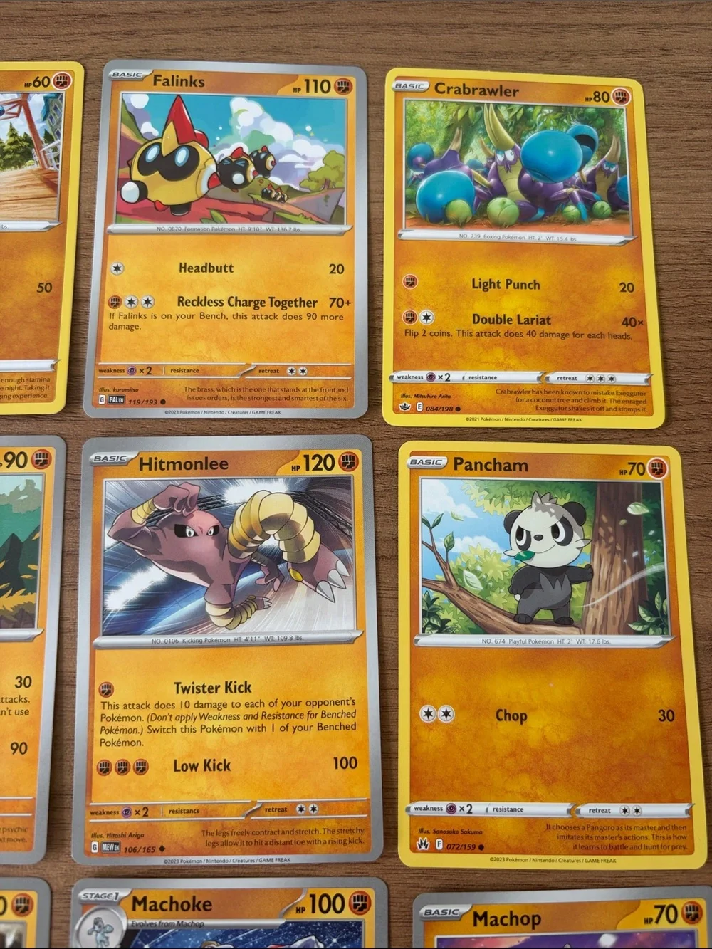 🥋 Martial Arts Pokémon Card Lot | Riolu Hitmonlee Machop Falinks ✨5/$25✨